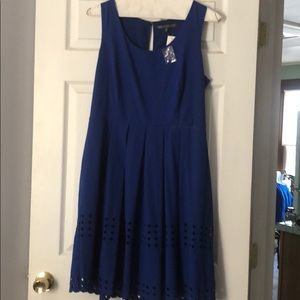 Cobalt Laser Cut Dress